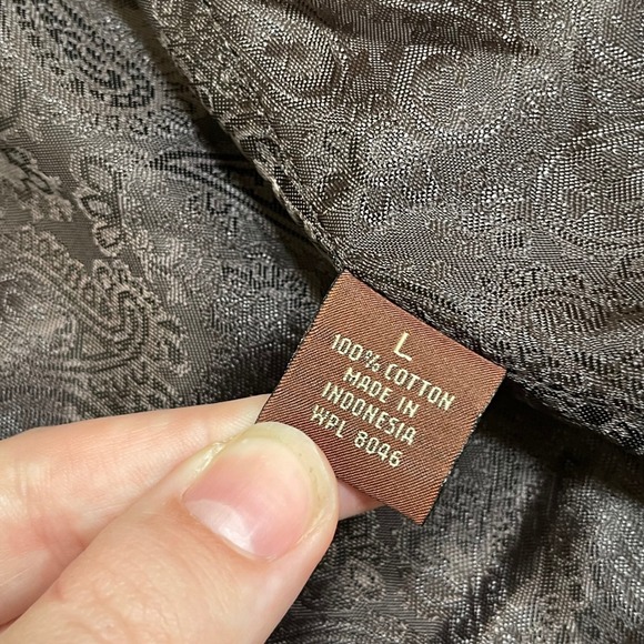 Tasso Elba Brown Corduroy Safari Blazer Jacket Tan Elbow Patches XL - Picture 9 of 12